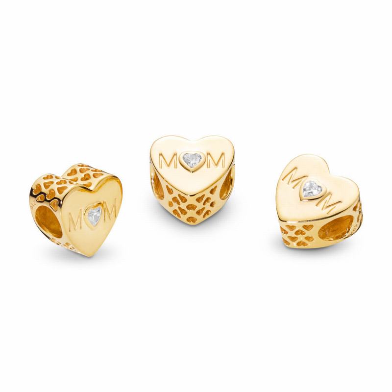 Pandora Shine™ Mother Heart Charm Gold Egypt ME4867013